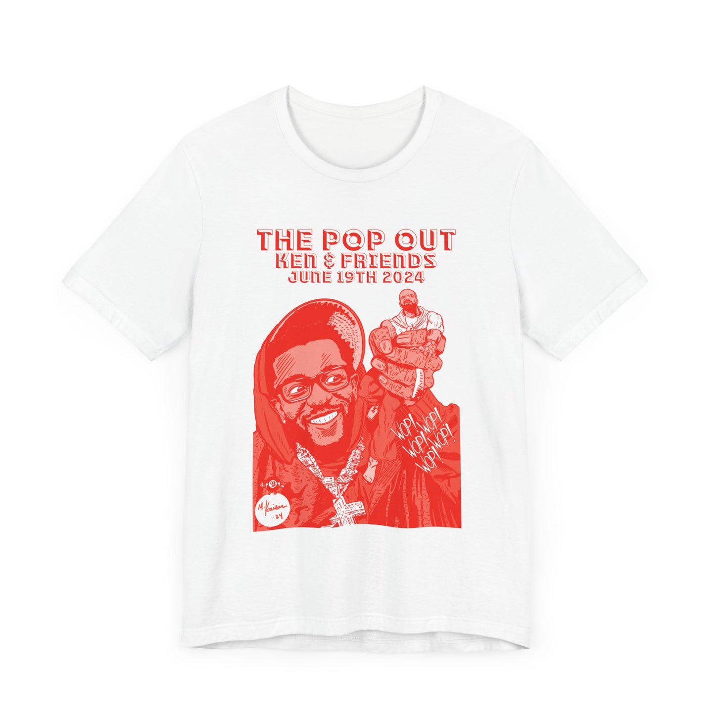 Pop out - RED VARIANT - Unisex Jersey Short Sleeve Tee