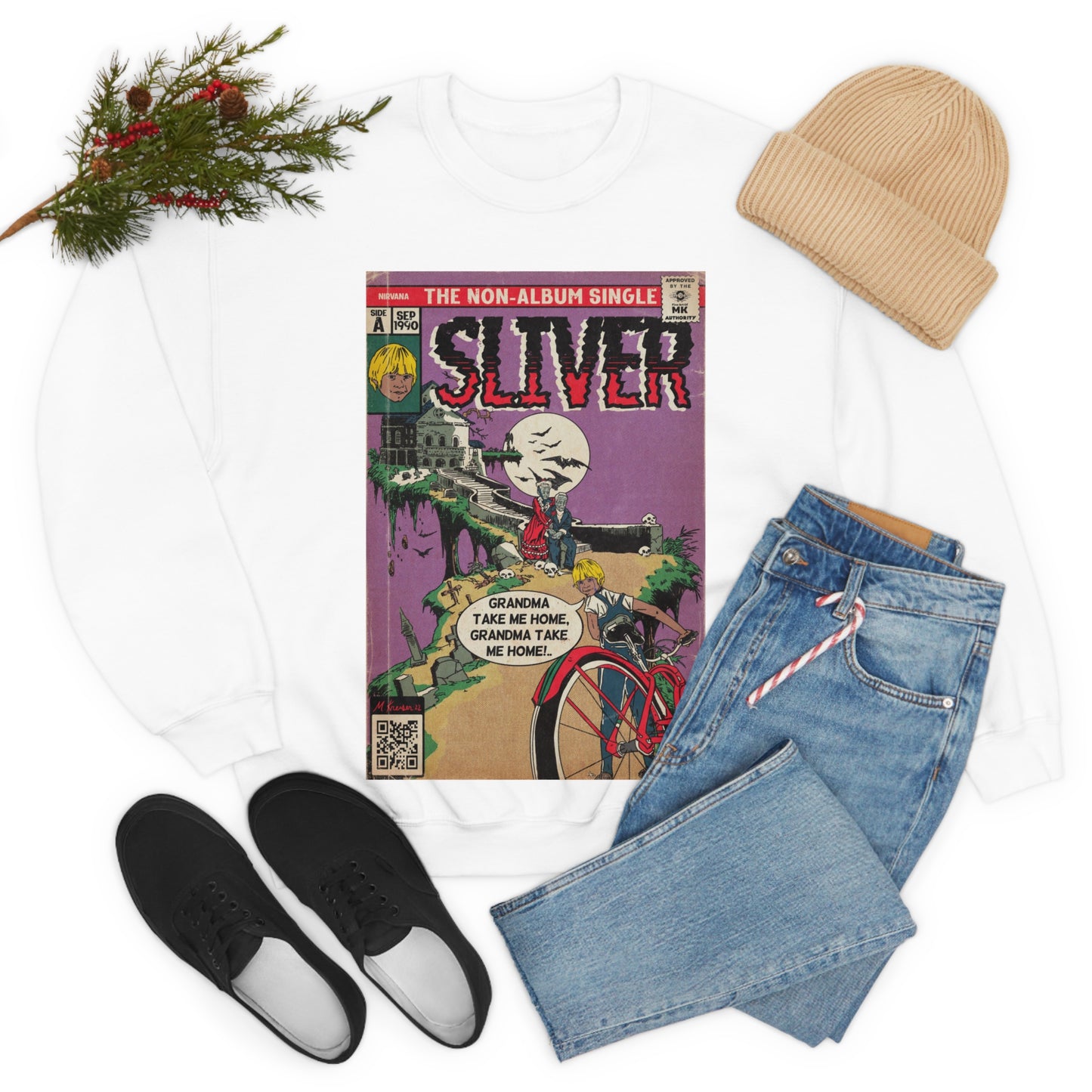 Nirvana - Sliver - Unisex Heavy Blend™ Crewneck Sweatshirt