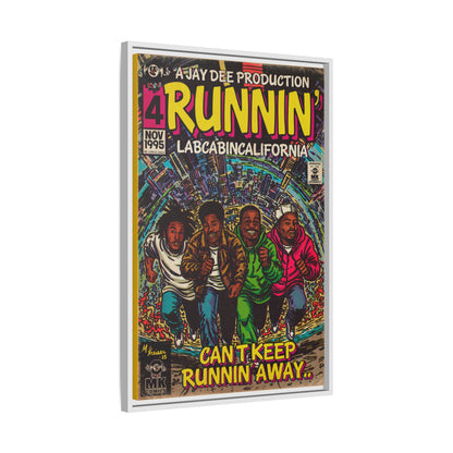 Runnin' - Matte Canvas, Framed (Multi-color)