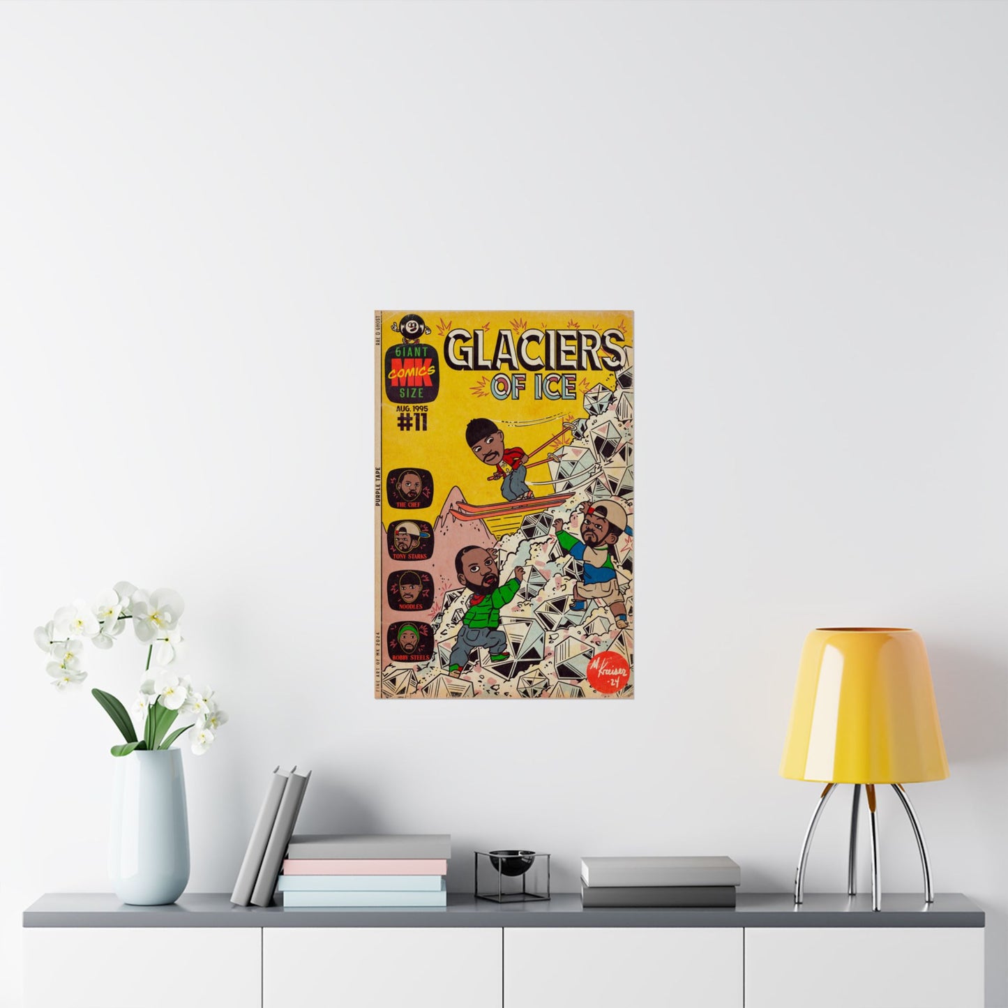Rae, Ghost, Masta - Glaciers of Ice - Matte Vertical Poster