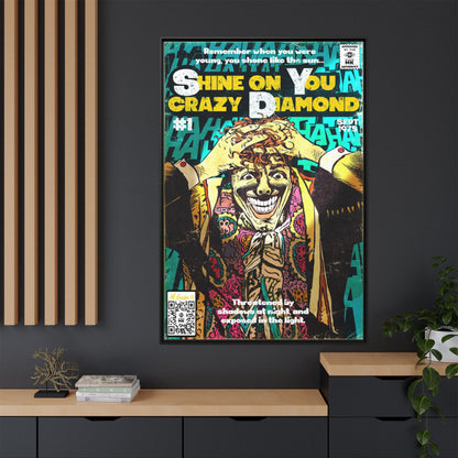 Pink Floyd - Shine on You crazy Diamond -  Gallery Canvas Wraps, Vertical Frame