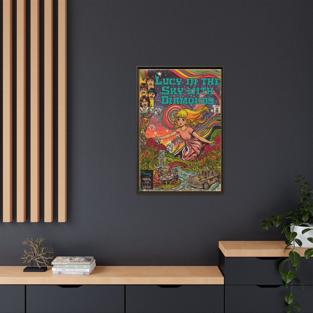 Lucy in the Sky with Diamonds - Matte Canvas, Framed (Multi-color)