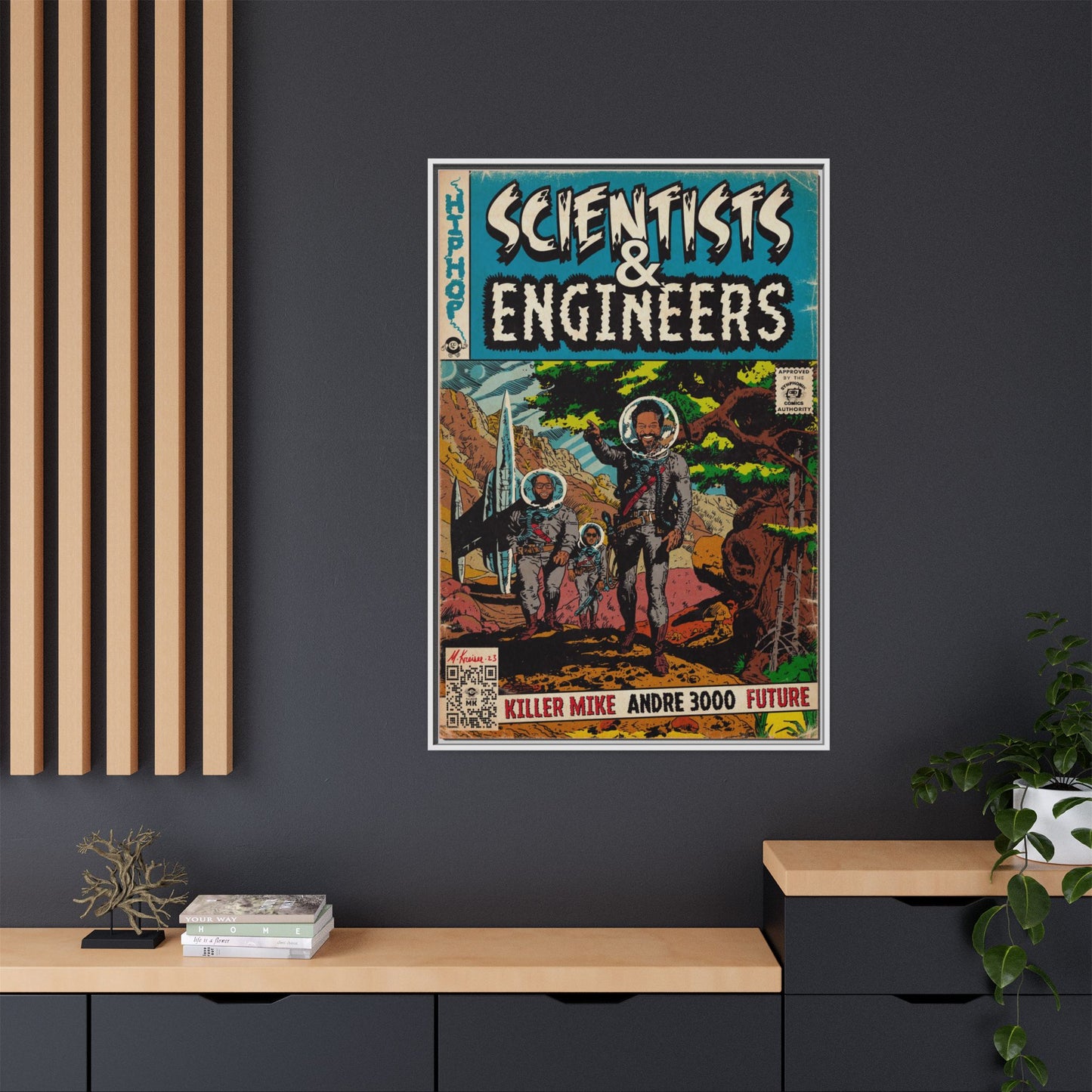Killer Mike - Scientists & Engineers - Andre 3000 - Future - Gallery Canvas Wraps, Vertical Frame
