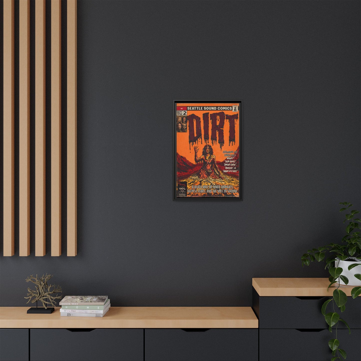 Dirt - Matte Canvas, Framed (Multi-color)