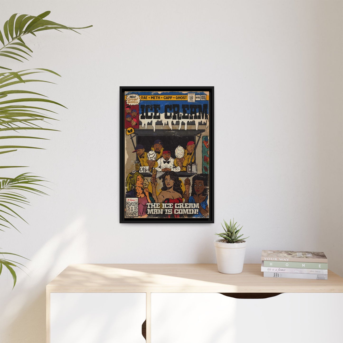 Raekwon- Ice Cream - Gallery Canvas Wraps, Vertical Frame