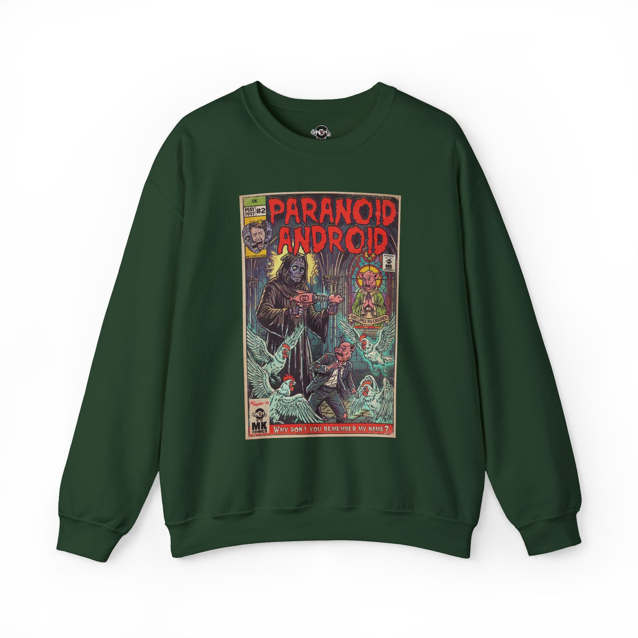 Paranoid Android - Unisex Heavy Blend™ Crewneck Sweatshirt
