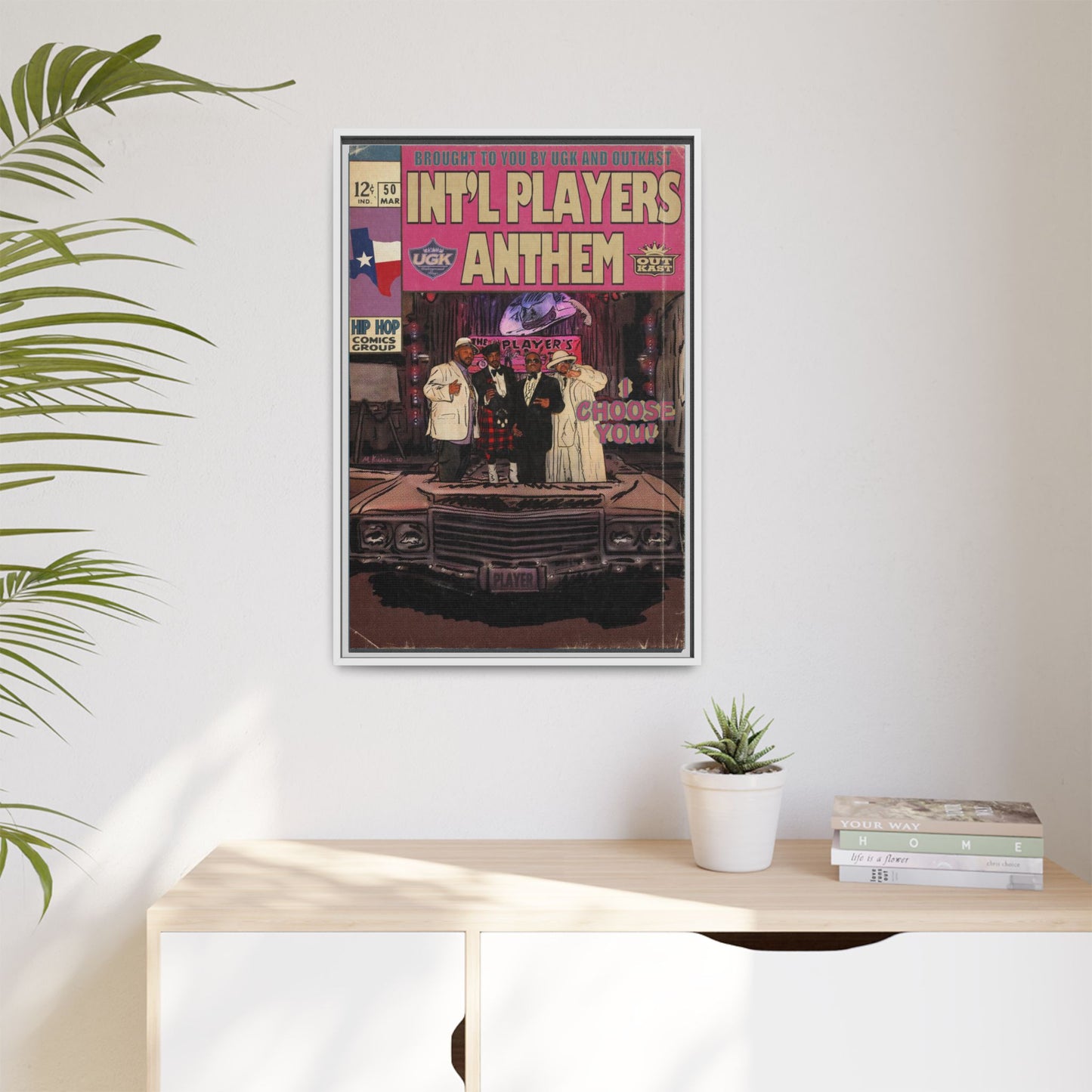 Int’l Players Anthem - Matte Canvas, Framed (Multi-color)