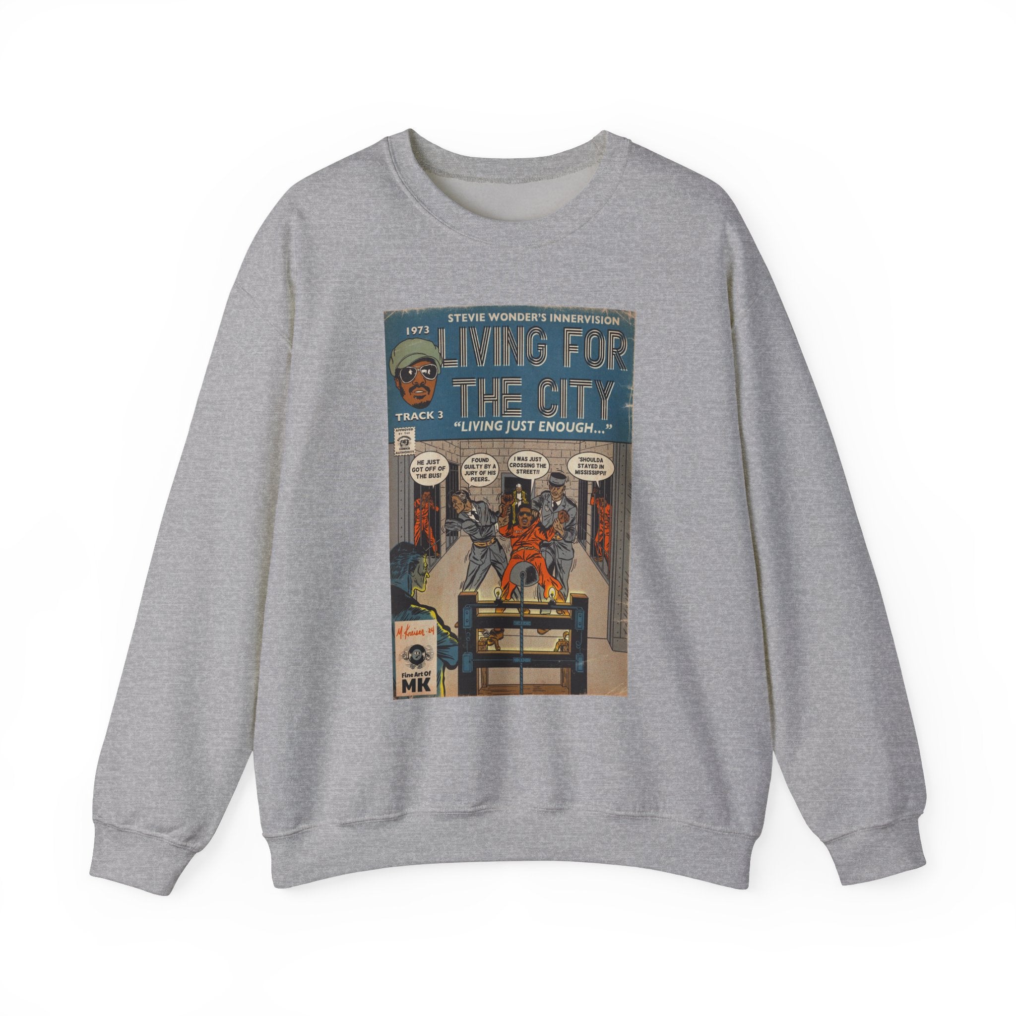 Living For The City - Unisex Heavy Blend™ Crewneck Sweatshirt