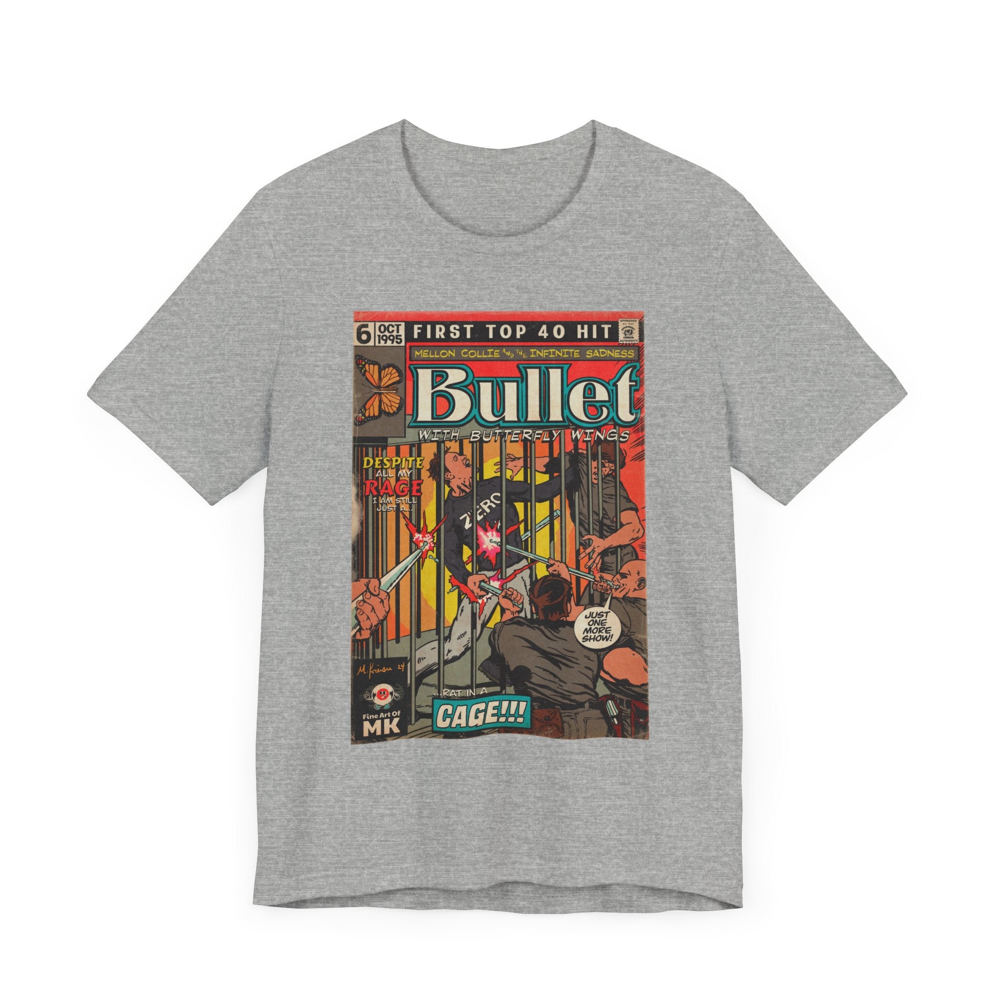 Bullet With Butterfly Wings - Unisex Jersey Short Sleeve Tee