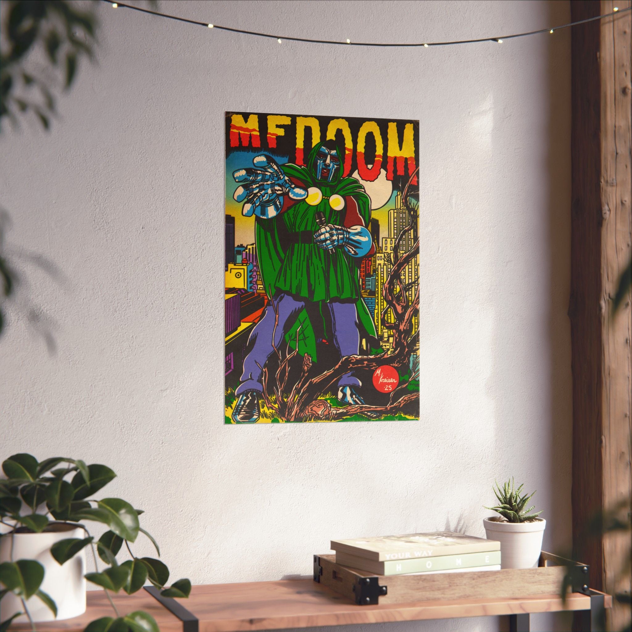 DOOM - Hip Hop Comics - Vertical Matte Poster