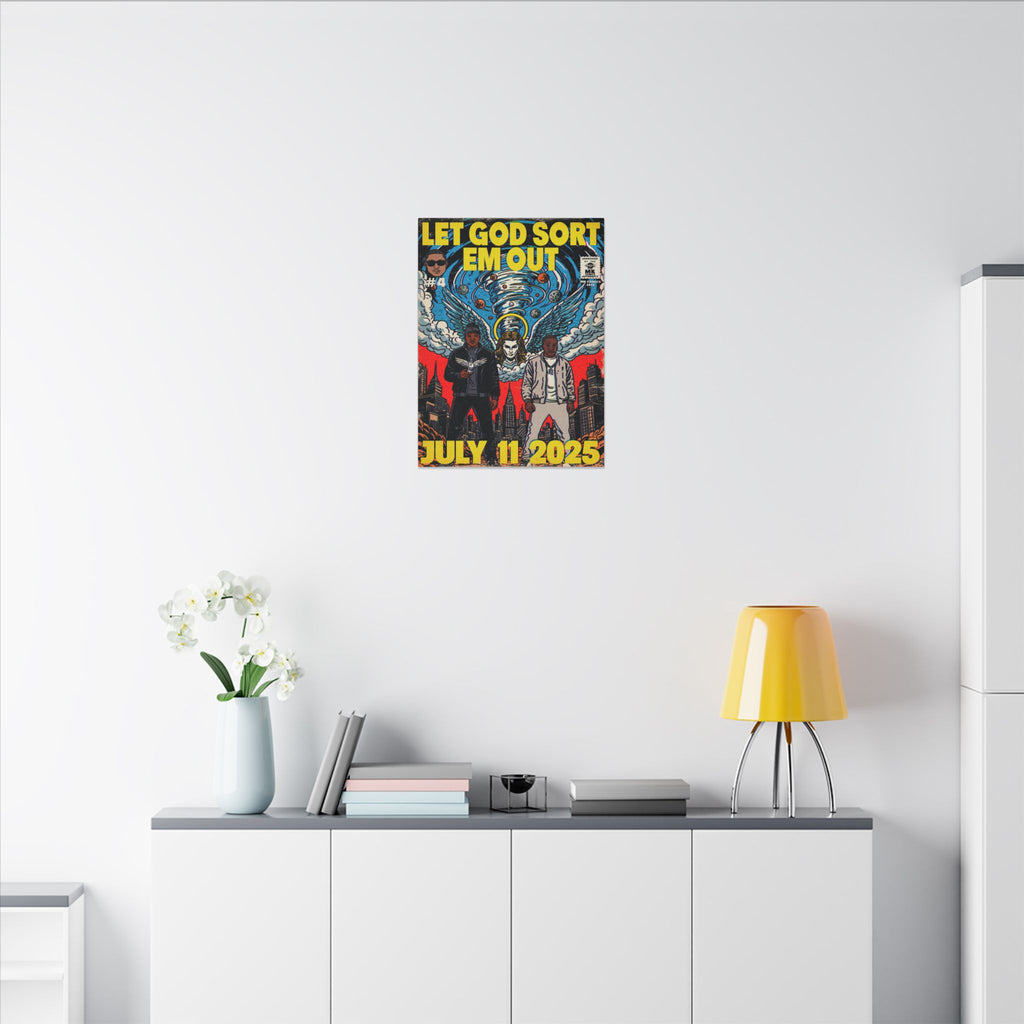 Let God Sort Em Out - Matte Canvas, Stretched, 0.75" (Multi-Size)