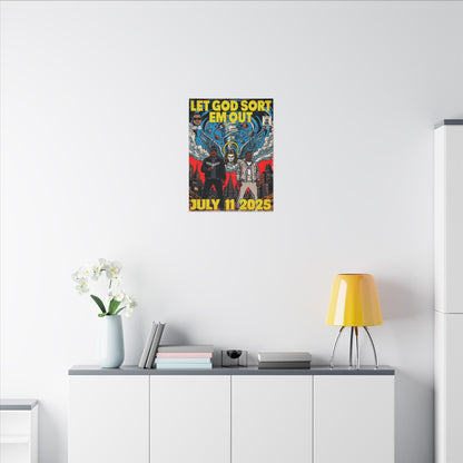 Let God Sort Em Out - Matte Canvas, Stretched, 0.75" (Multi-Size)
