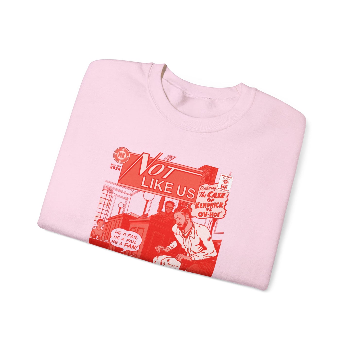 Kendrick Lamar - Not Like Us - RED VARIANT - Unisex Heavy Blend™ Crewneck Sweatshirt