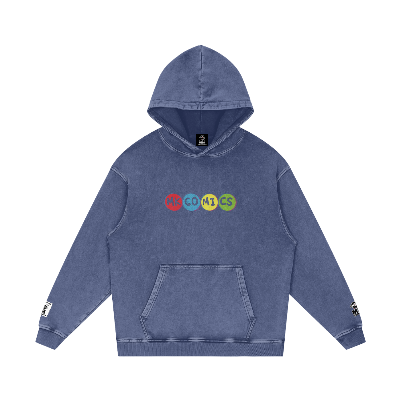 Twisted - Snow Washed Loose Cotton Hoodie
