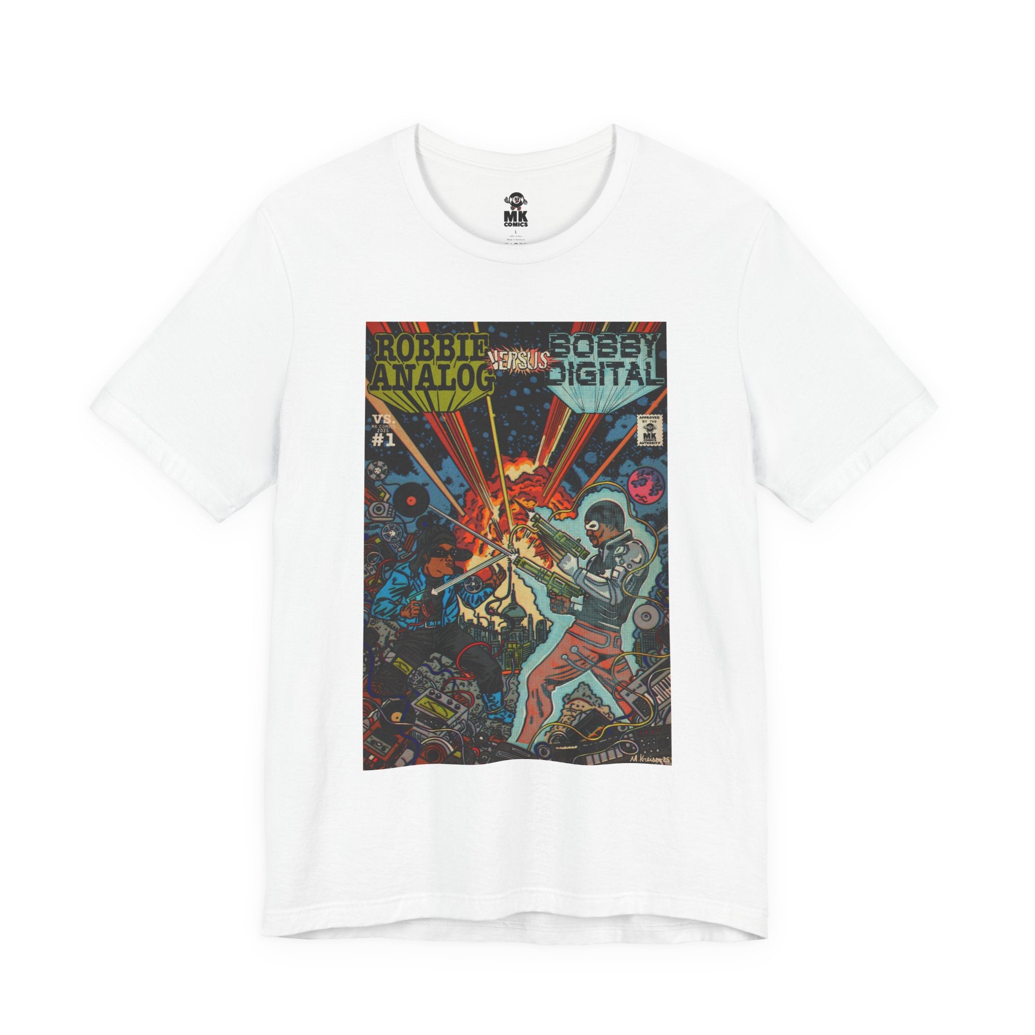 Analog vs. Digital - Unisex Jersey Short Sleeve Tee