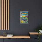 Ironic - Matte Canvas, Framed (Multi-color)