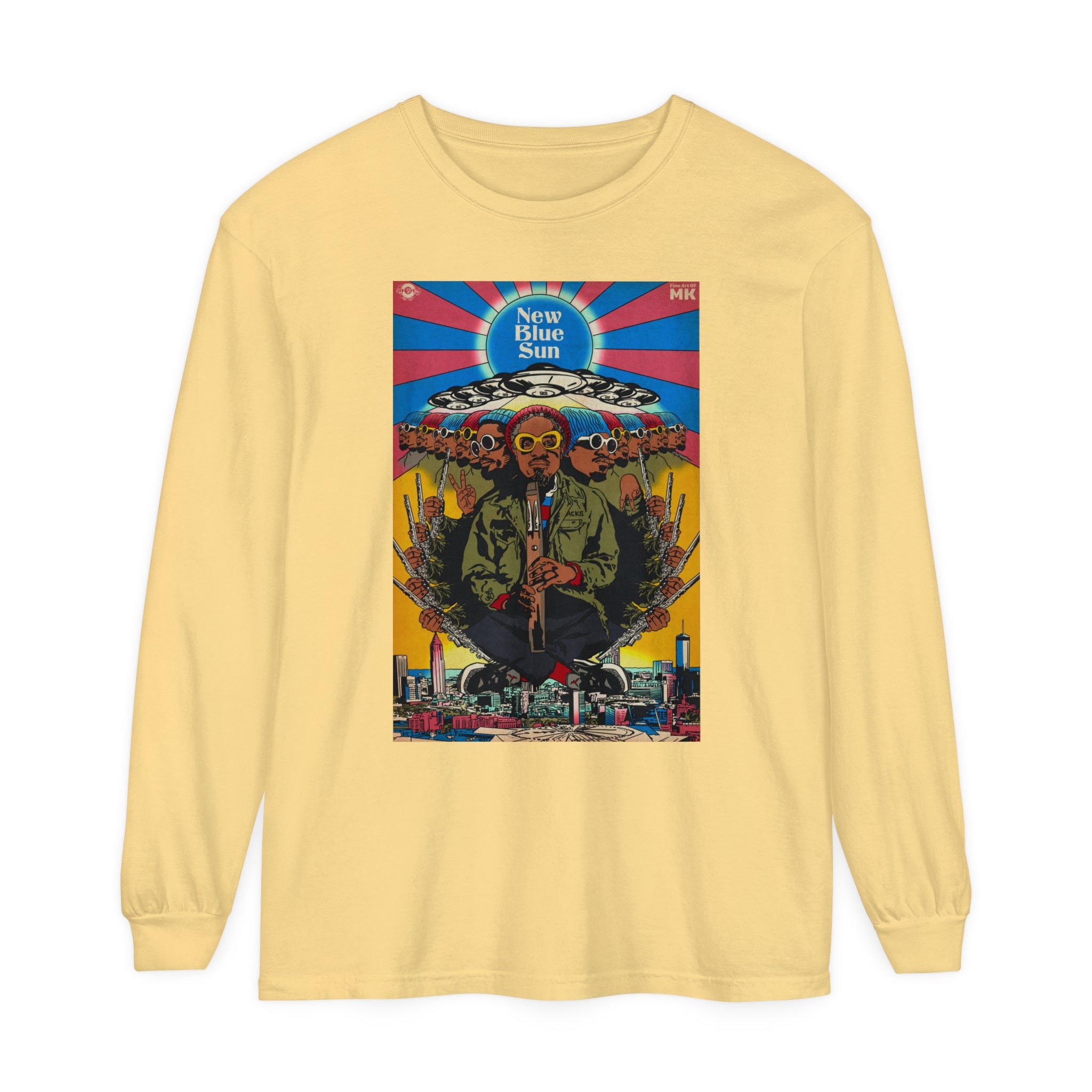 Blue Sun - Unisex Comfort Colors Long Sleeve T-Shirt