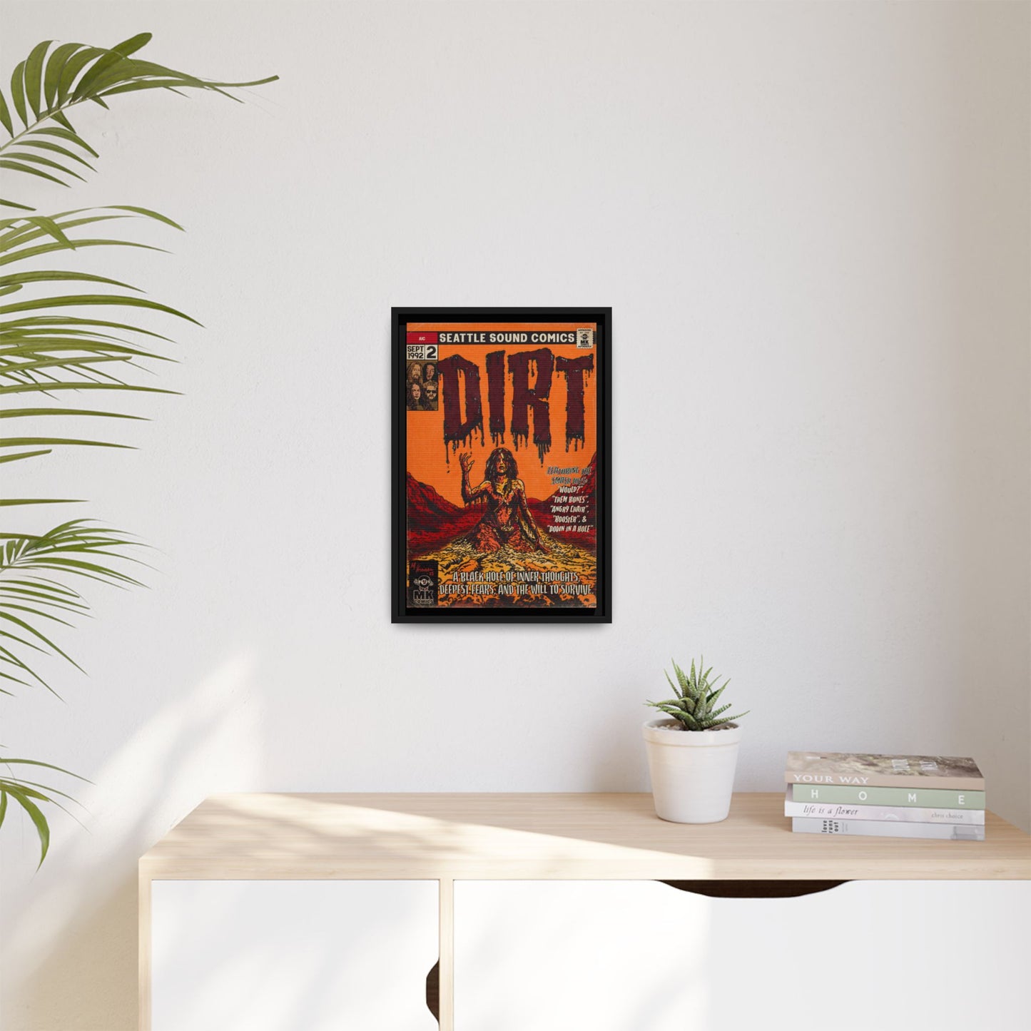 Dirt - Matte Canvas, Framed (Multi-color)