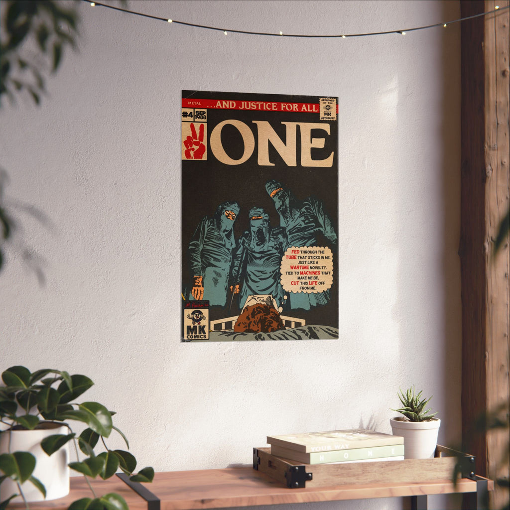 One - Comic Book Art - Vertical Matte Poster
