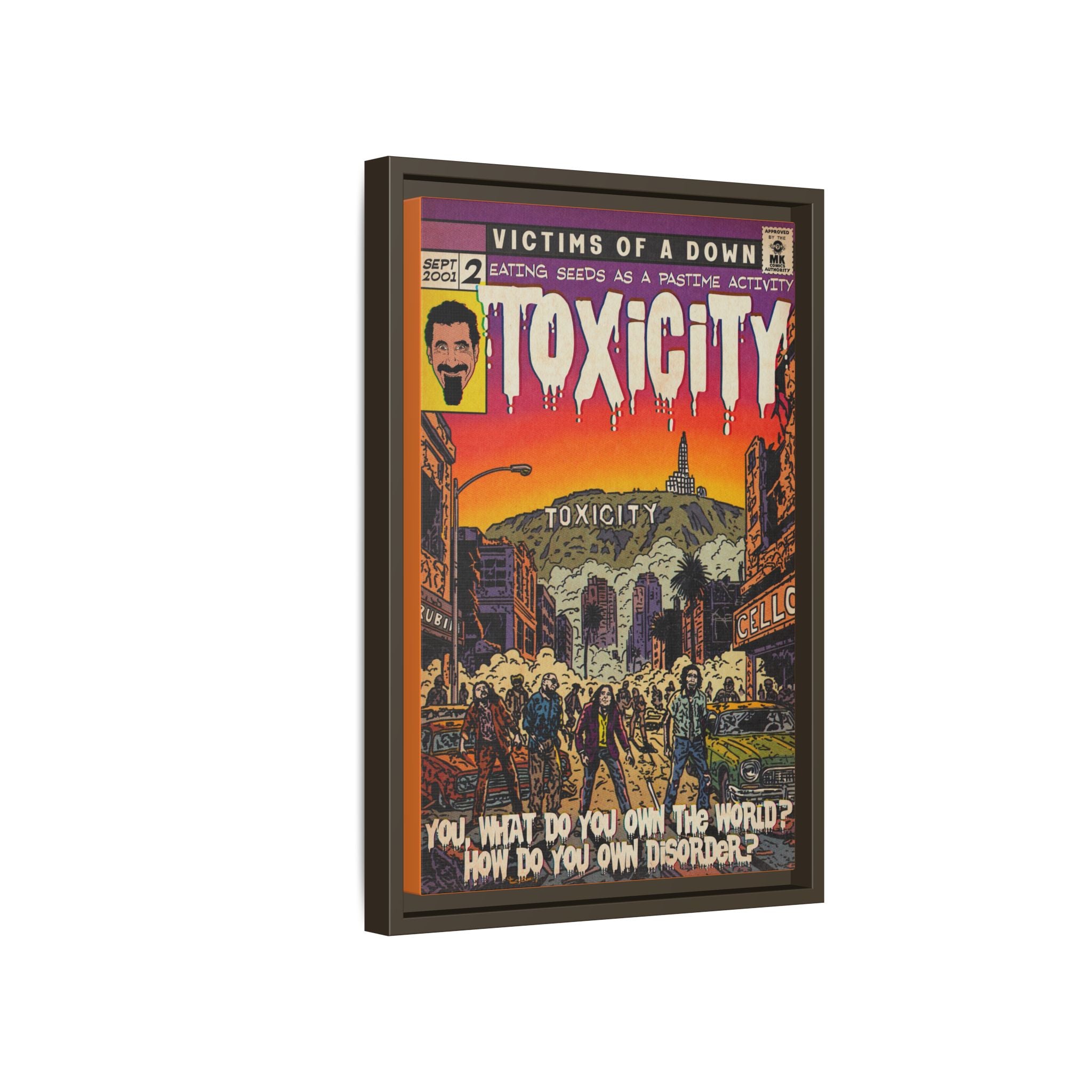 Toxicity - Matte Canvas, Framed (Multi-color)