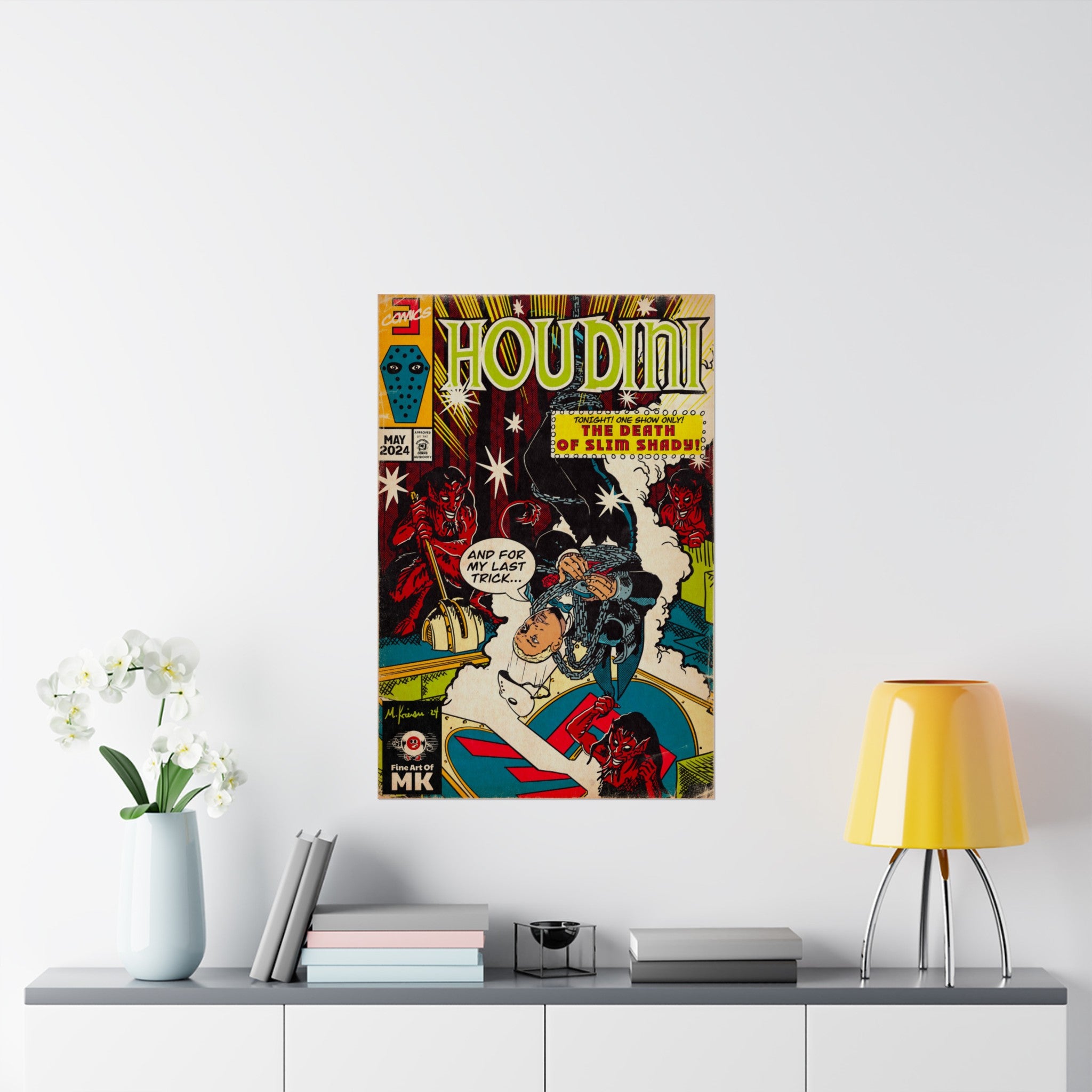 Houdini - Matte Vertical Poster