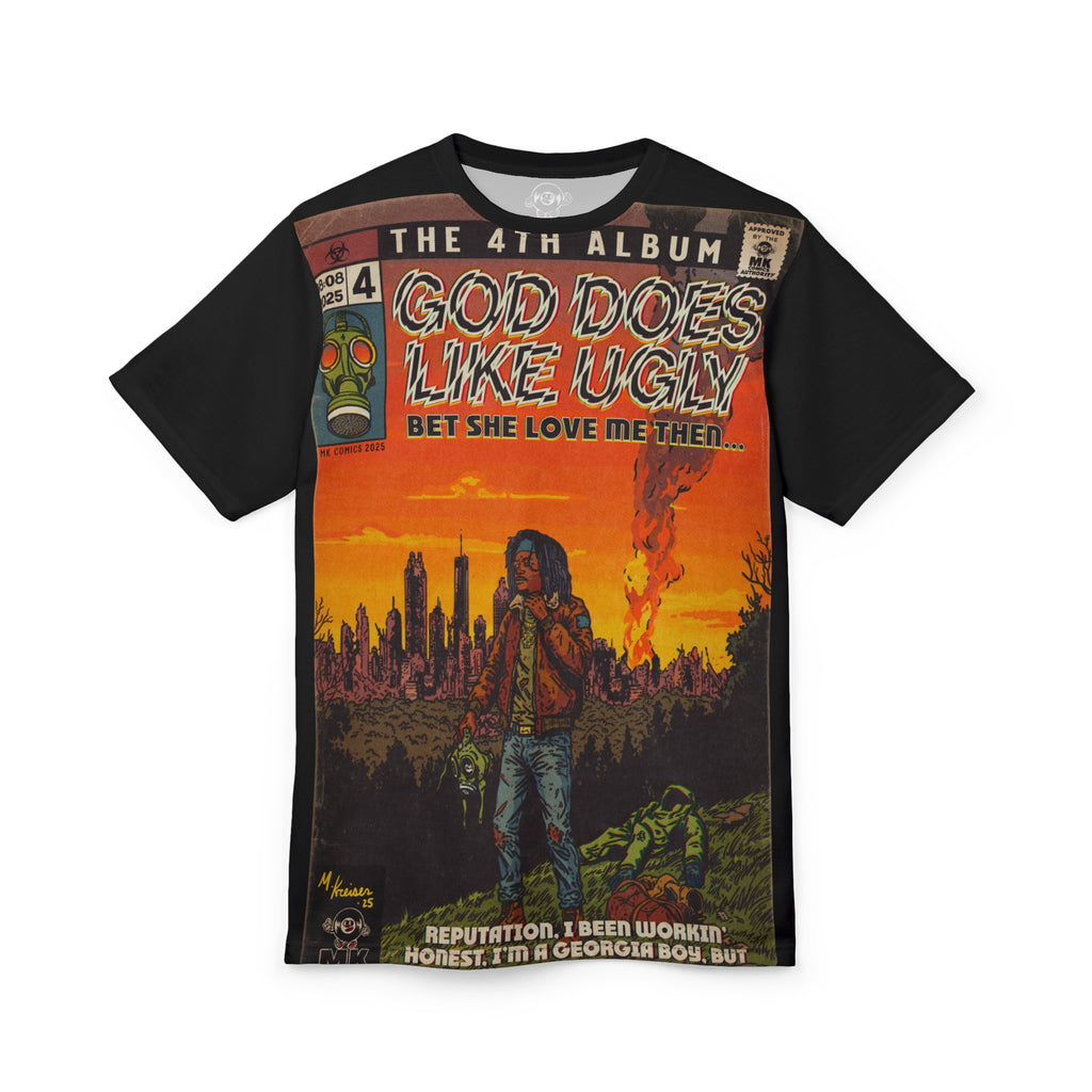 God Does Like Ugly - Unisex Cut & Sew Tee (AOP)