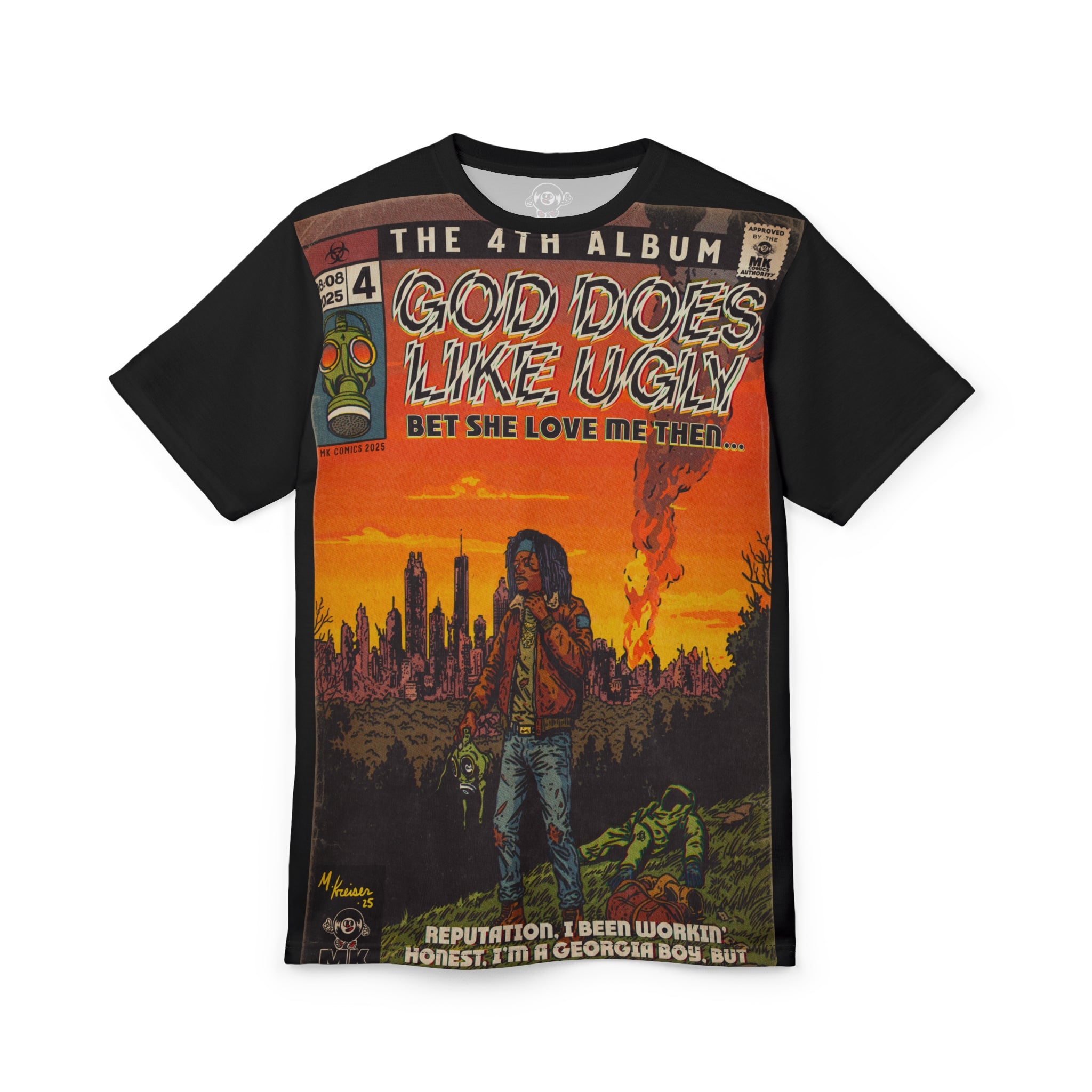 God Does Like Ugly - Unisex Cut & Sew Tee (AOP)