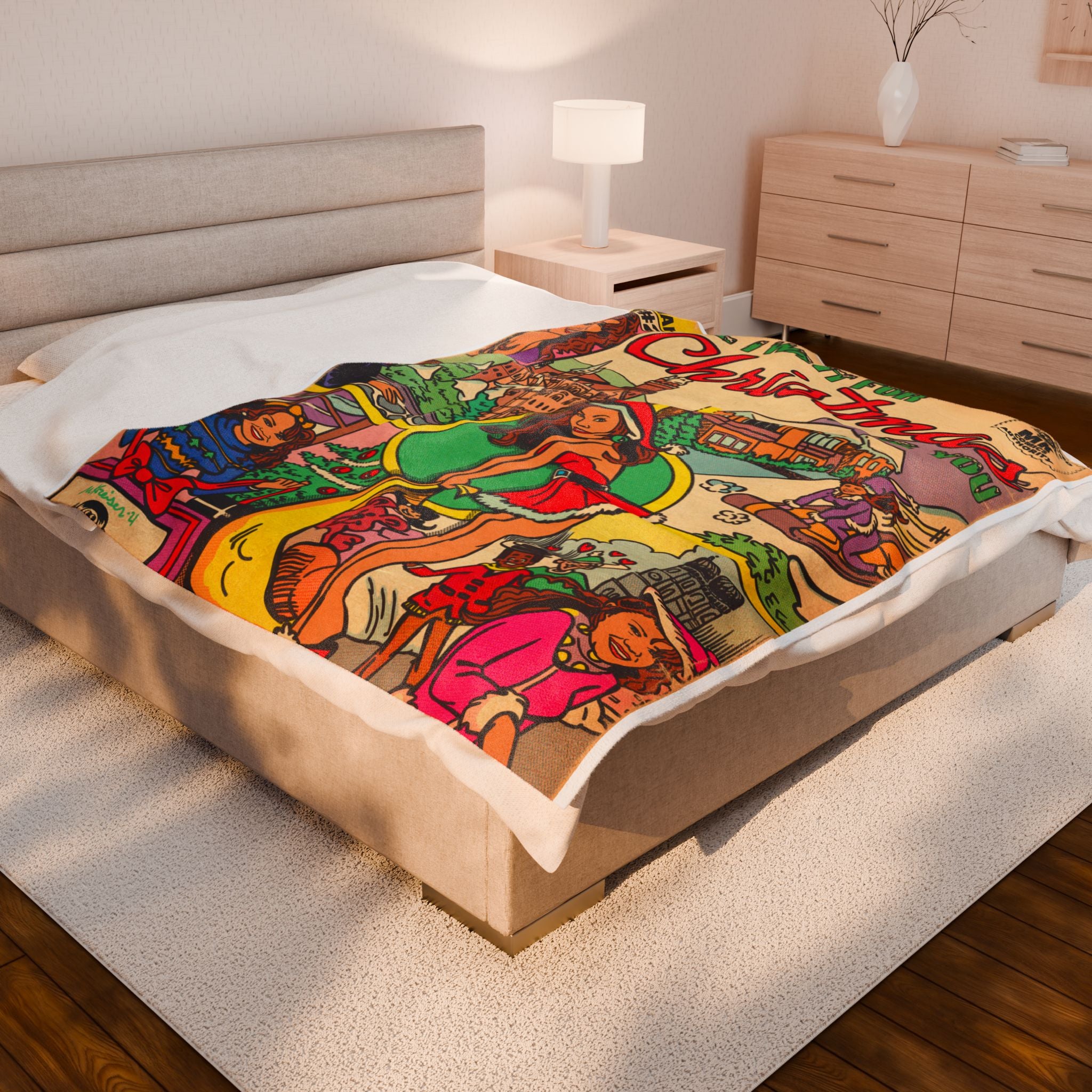 All I Want for Christmas... - Velveteen Plush Blanket