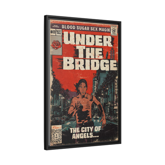 Red Hot Chili Peppers- Under The Bridge - Gallery Canvas Wraps, Vertical Frame