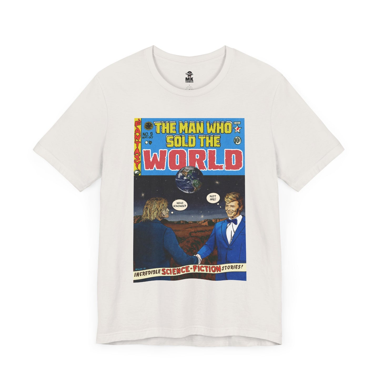 Bowie & Cobain - The Man Who Sold the World - Unisex Jersey Short Sleeve Tee