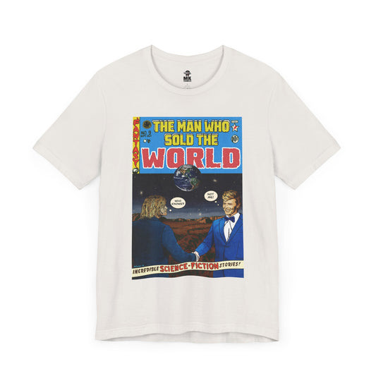Bowie & Cobain - The Man Who Sold the World - Unisex Jersey Short Sleeve Tee