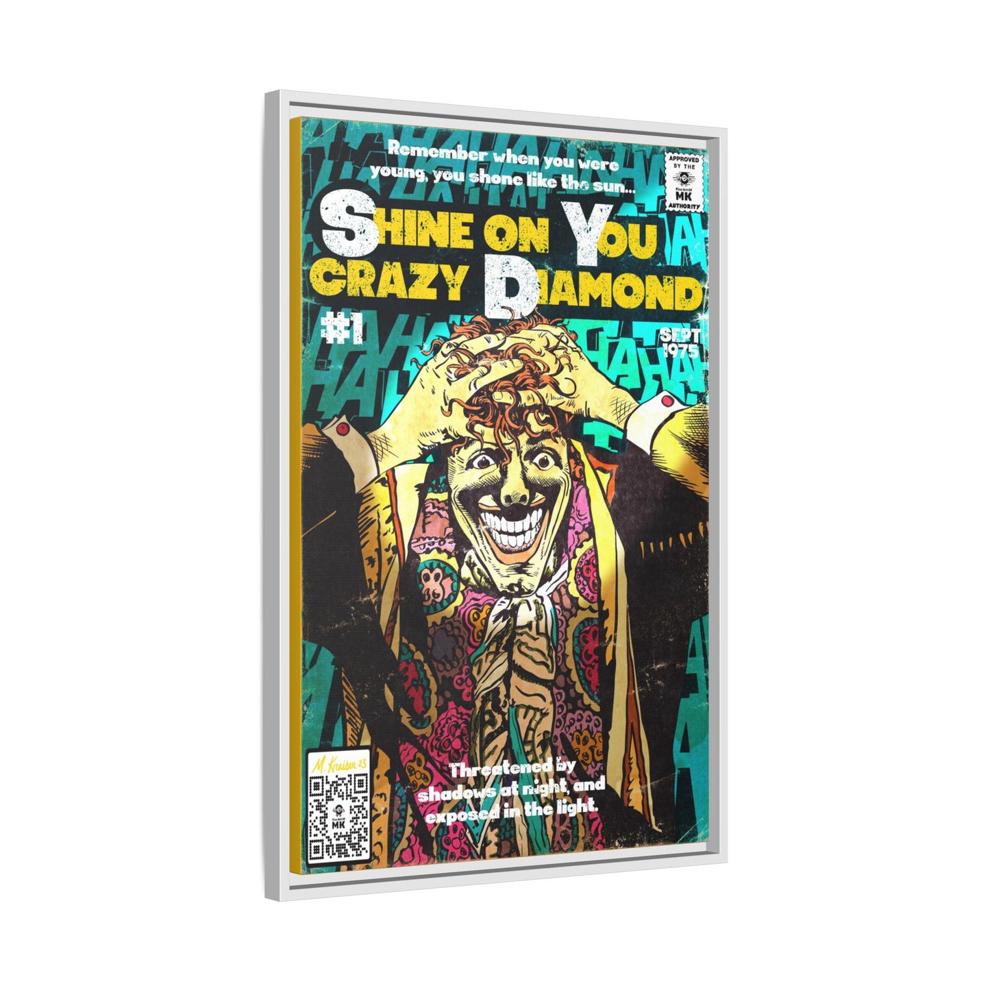 Pink Floyd - Shine on You crazy Diamond -  Gallery Canvas Wraps, Vertical Frame