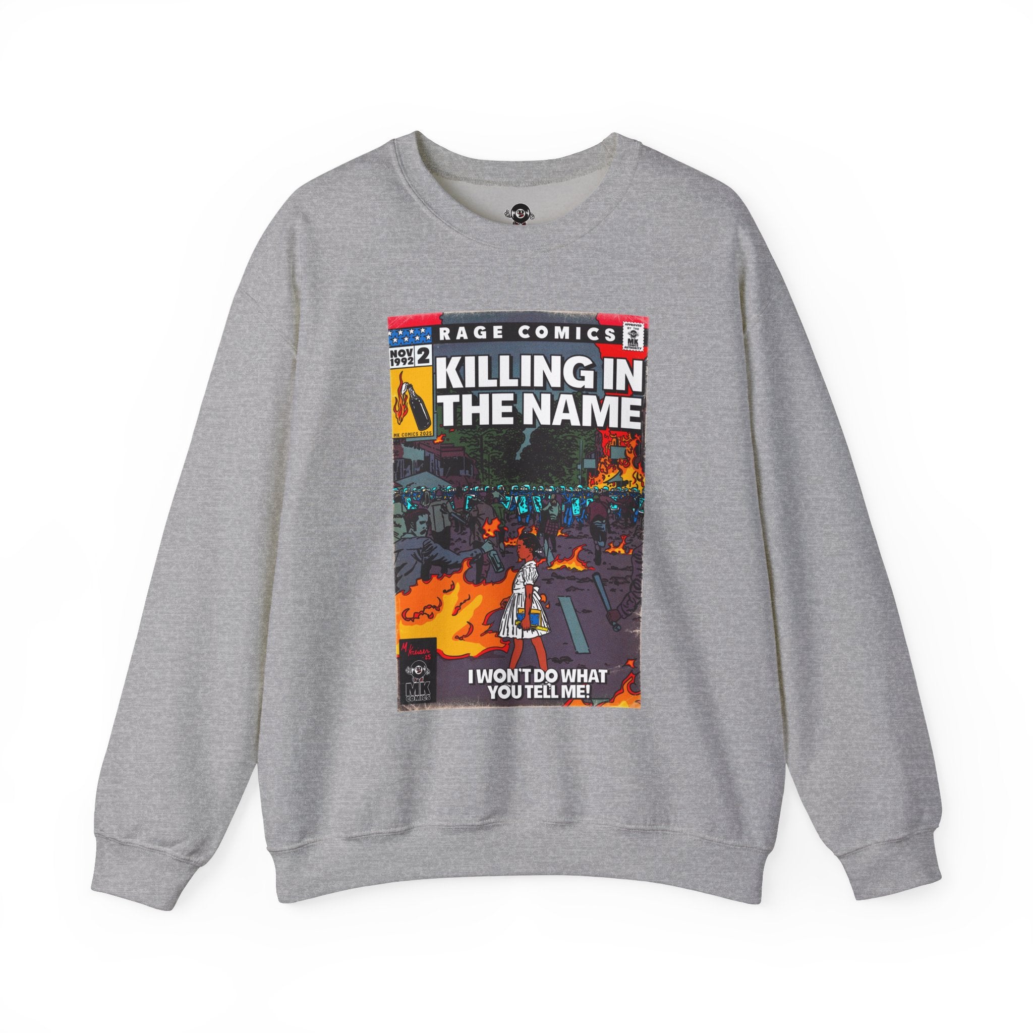 Rage - Killing In the Name - Unisex Heavy Blend™ Crewneck Sweatshirt