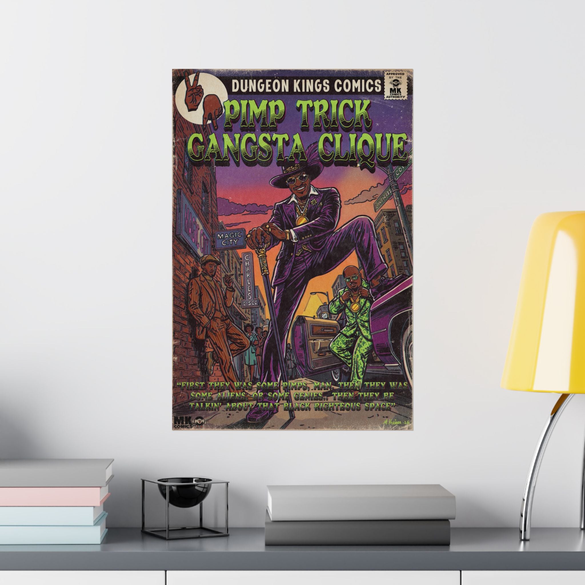 Pimp Trick Gangsta Clique - Matte Vertical Posters