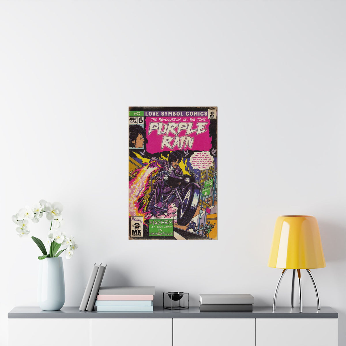 Purple Rain - Matte Vertical Posters