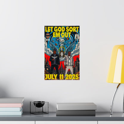 Let God Sort Em Out - Matte Vertical Posters