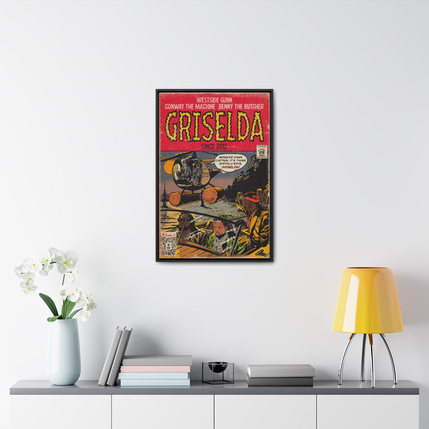 Griselda - Comic Book Art - Gallery Canvas Wraps, Vertical Frame
