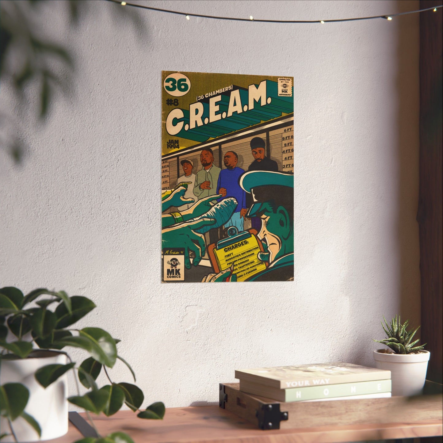 C.R.E.A.M - Comic Book Art - Vertical Matte Poster