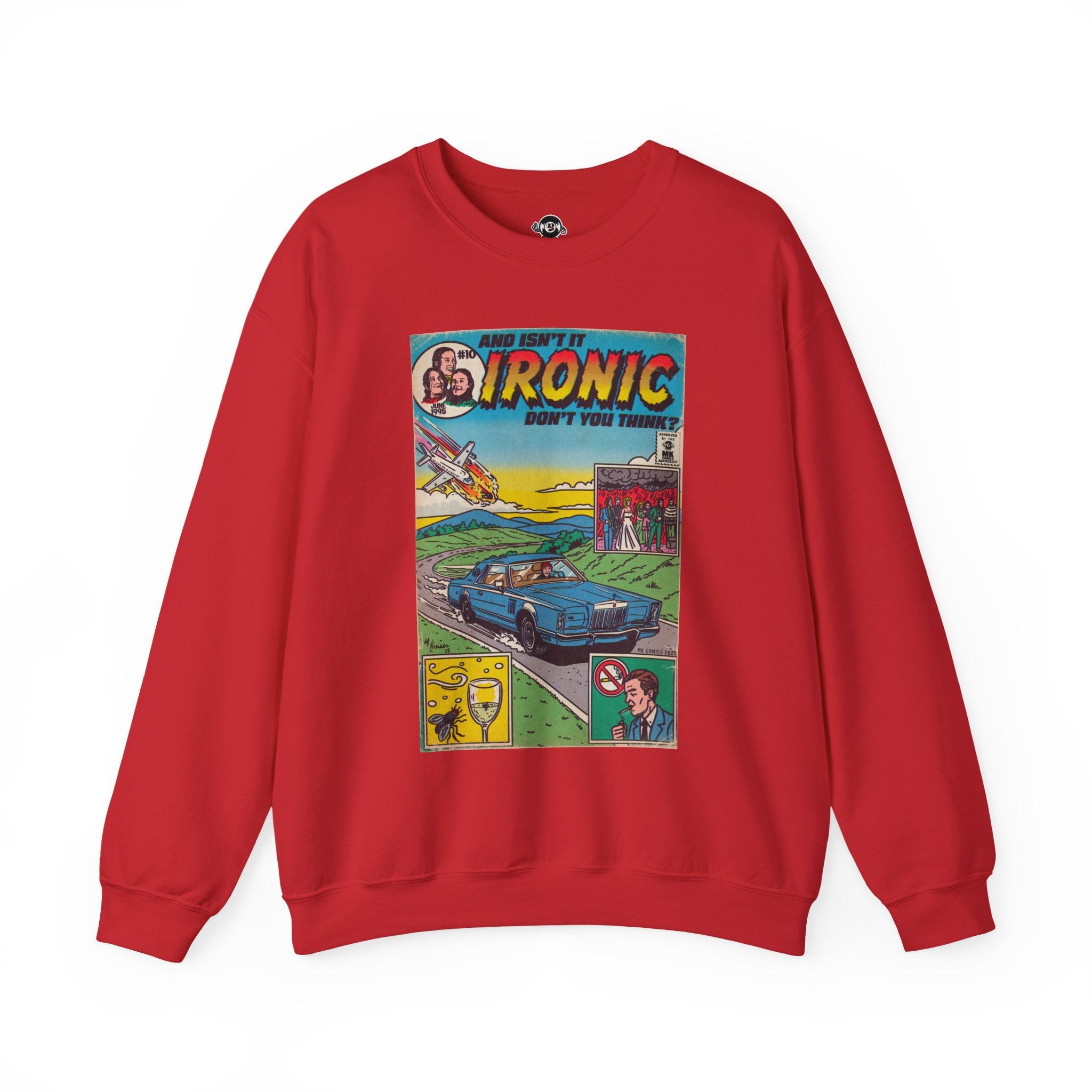 Ironic - Unisex Heavy Blend™ Crewneck Sweatshirt