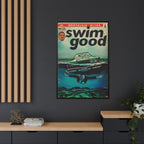 Swim Good - Matte Canvas, Framed (Multi-color)