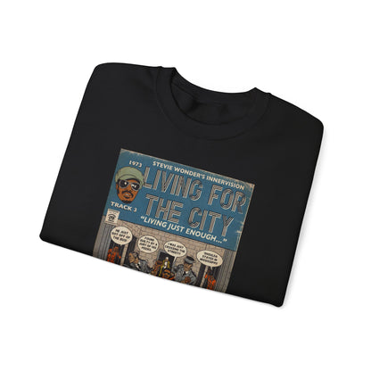Stevie Wonder - Living For The City - Unisex Heavy Blend™ Crewneck Sweatshirt