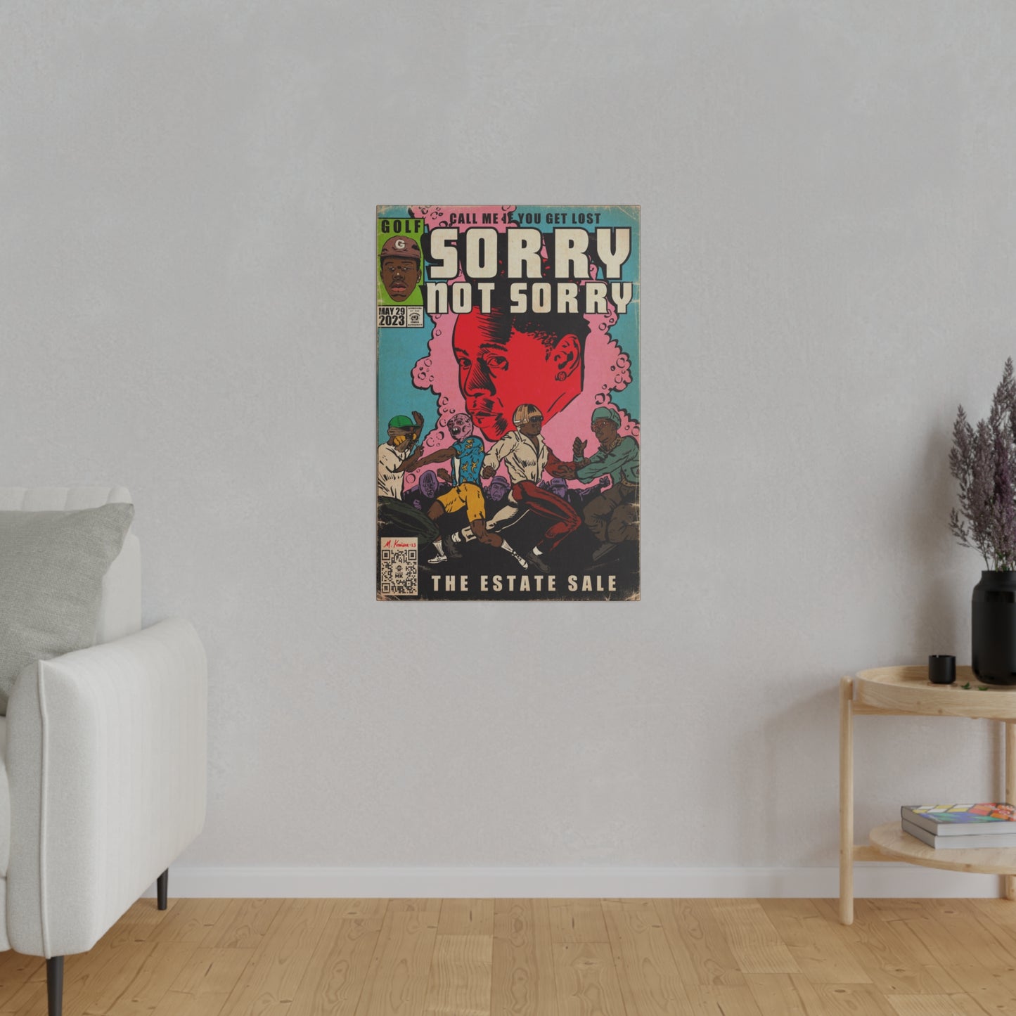 Tyler, The Creator - Sorry Not Sorry - Matte Canvas, Stretched, 0.75"