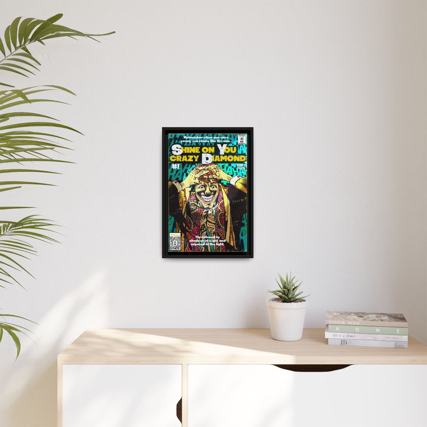Pink Floyd - Shine on You crazy Diamond -  Gallery Canvas Wraps, Vertical Frame