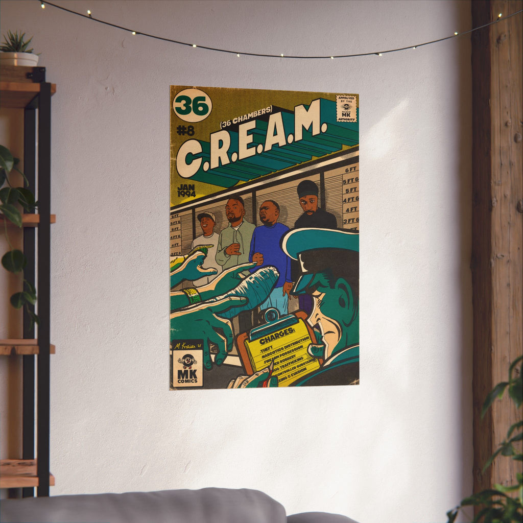 C.R.E.A.M - Comic Book Art - Vertical Matte Poster