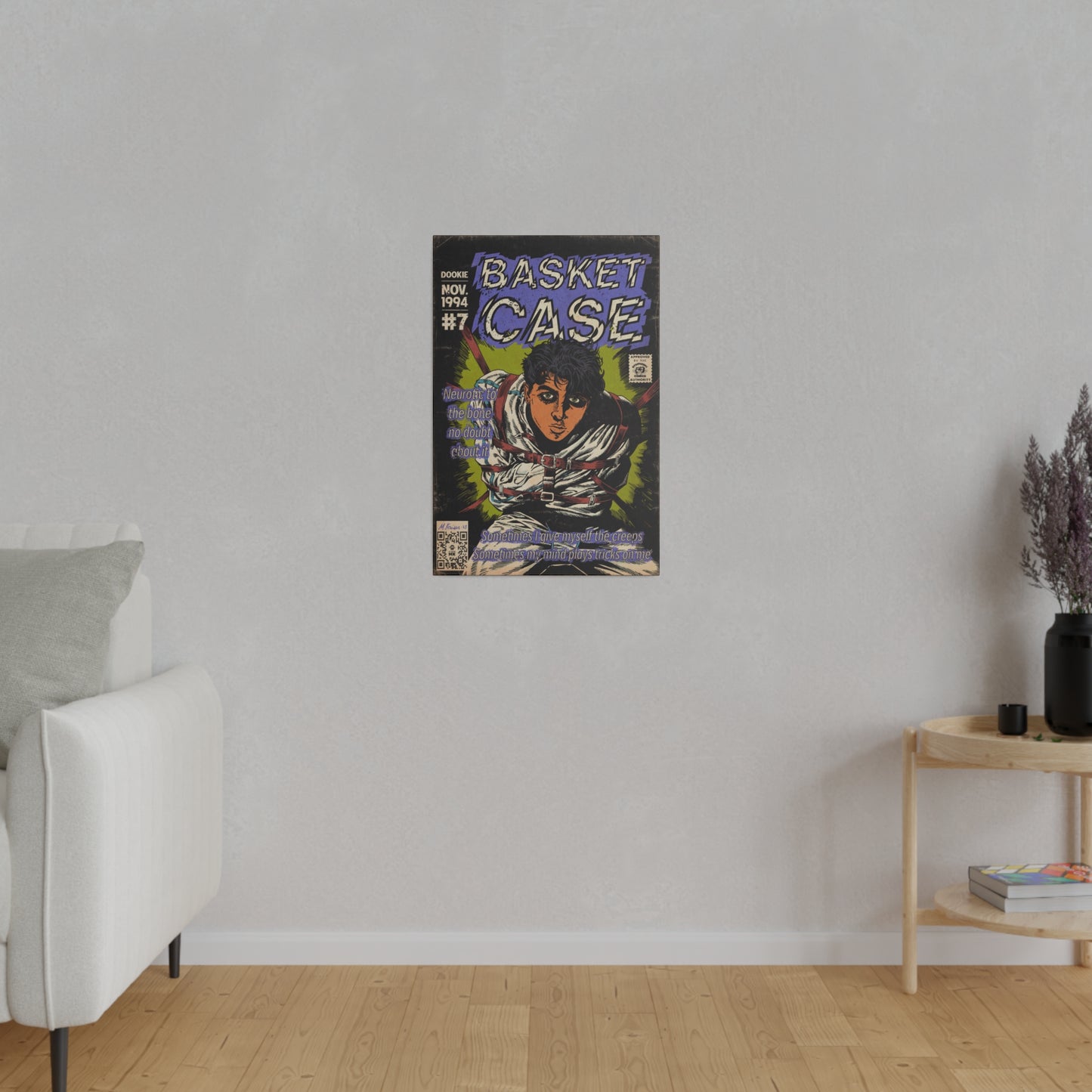 Green Day - Basket Case - Matte Canvas, Stretched, 0.75"
