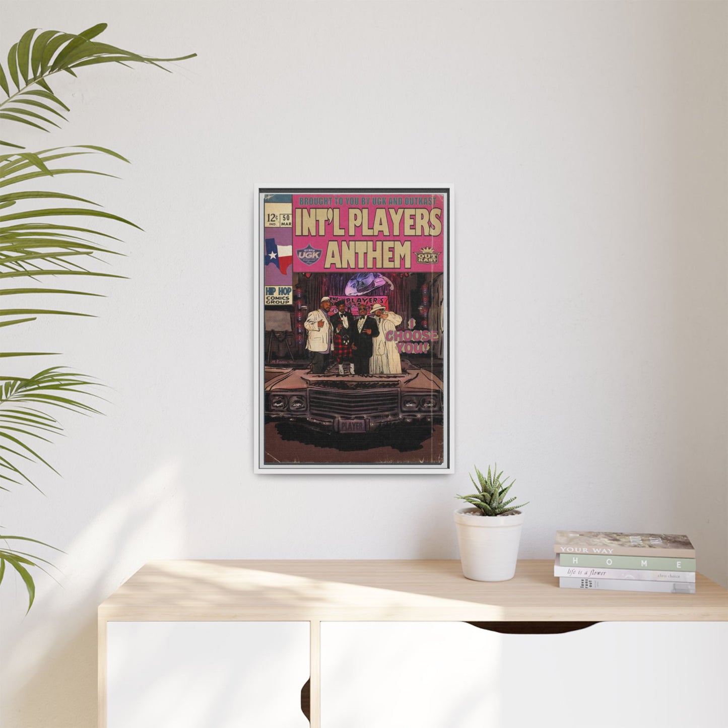 Int’l Players Anthem - Matte Canvas, Framed (Multi-color)