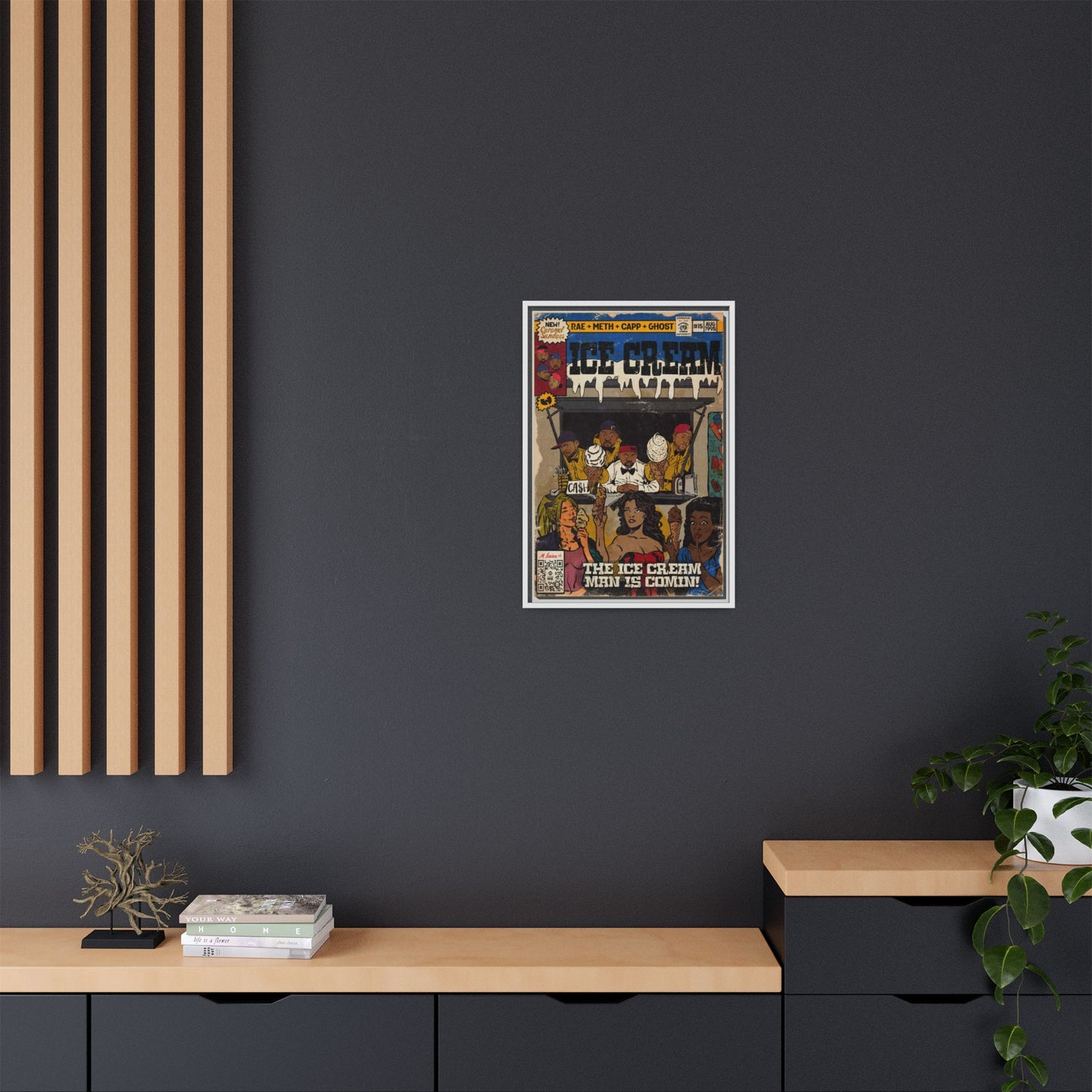 Raekwon- Ice Cream - Gallery Canvas Wraps, Vertical Frame