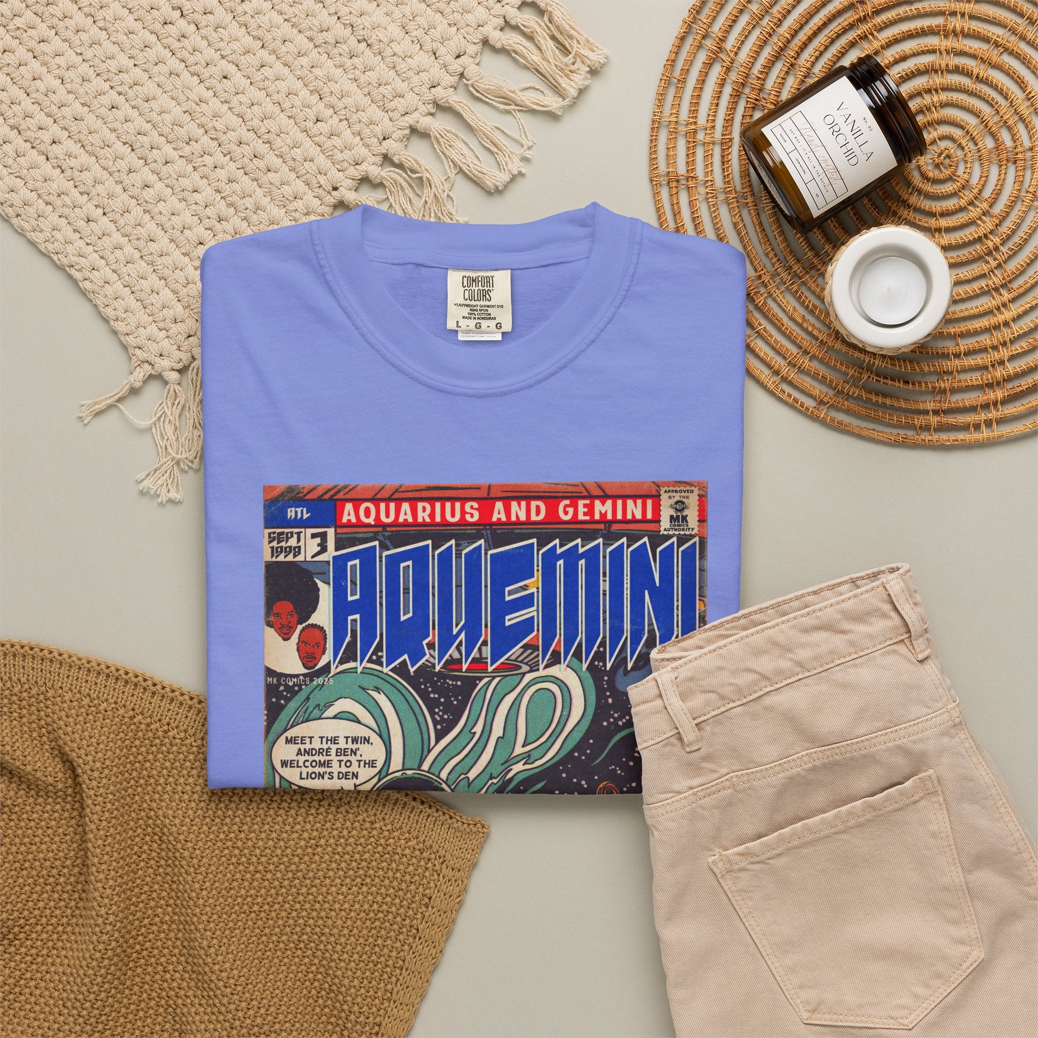 Aquemini - Comic Book Art - Unisex Comfort Colors T-shirt