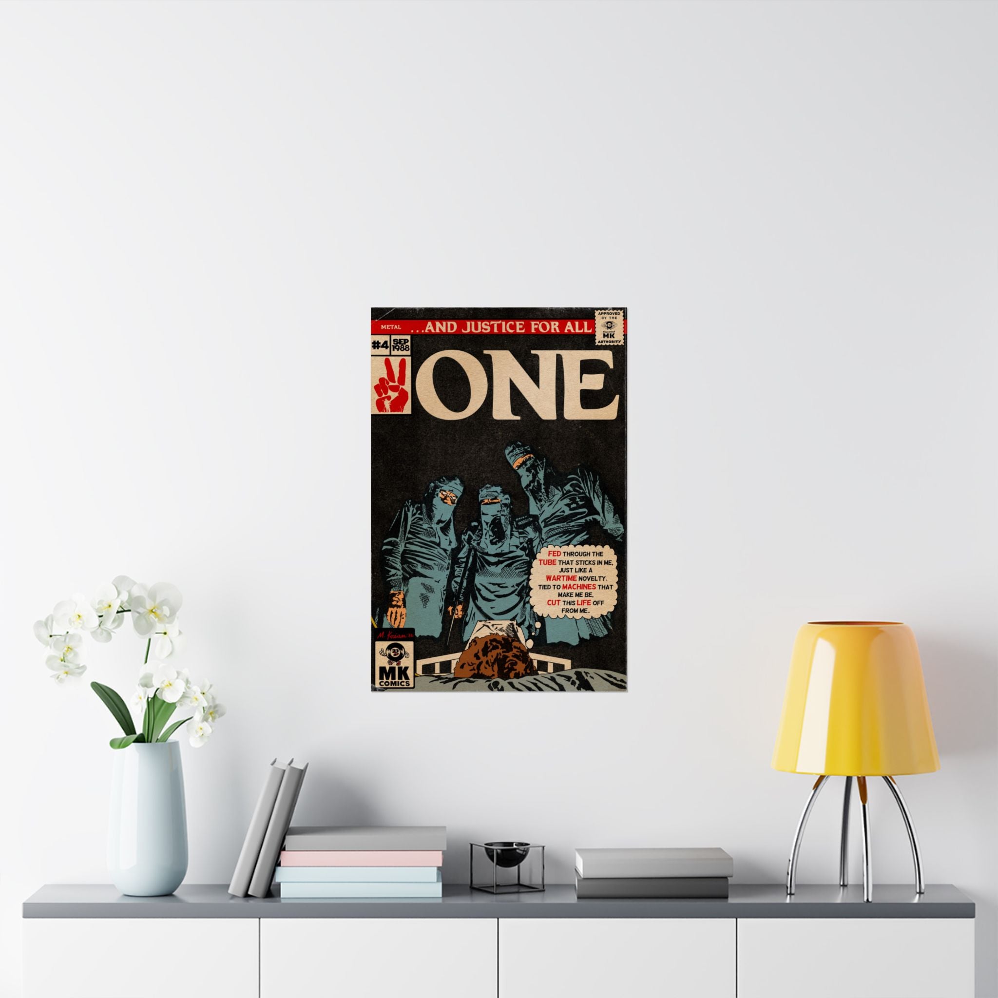 One - Comic Book Art - Vertical Matte Poster
