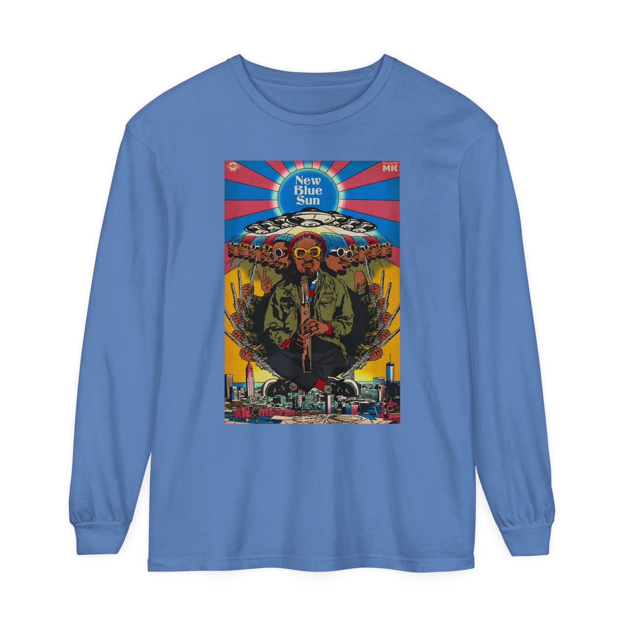 Blue Sun - Unisex Comfort Colors Long Sleeve T-Shirt